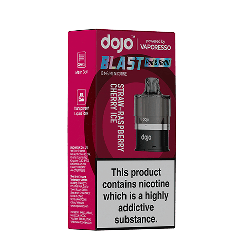 BLAST 6000 10mg Pod-STRAW-RASPBERRY CHERRY ICE
