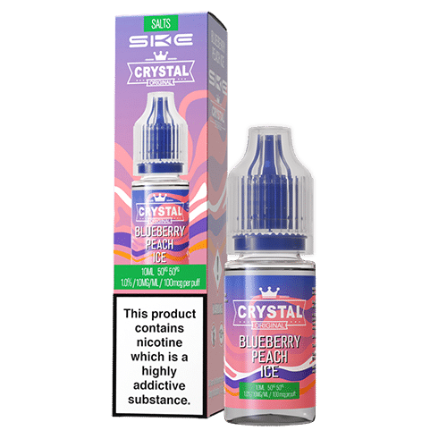 Crystal Nic Salt 10mg Blueberry Peach Ice