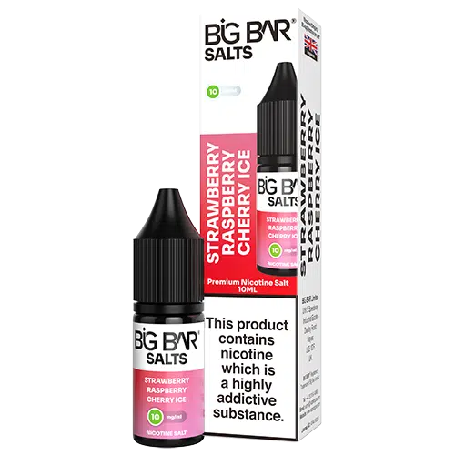 Big Bar Nic Salts 10mg Strawberry Raspberry Cherry