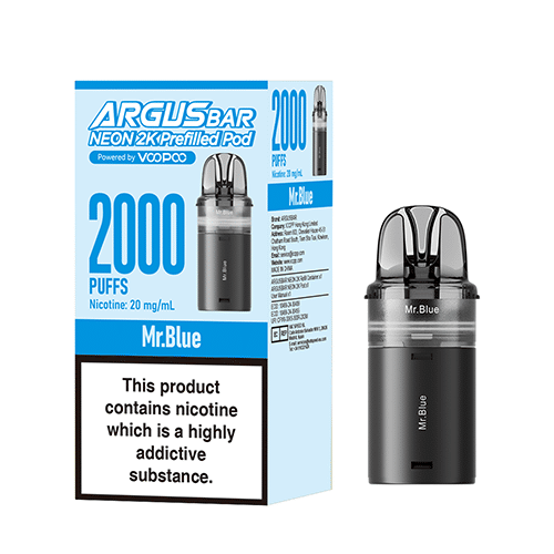 Argus Bar Neon 2k Prefilled Pods by VooPoo (10 Pack)