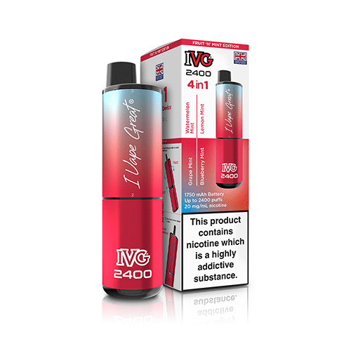 IVG 2400 4in1 Prefilled Pod Kits Fruit N Mint Edition