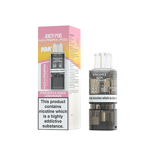 Juicy Pod NOVAMAX 10k Prefilled Pods Pineapple Soda Lemonade