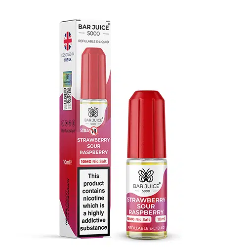 Bar Juice 5000 20mg Nic Salts Strawberry Sour Raspberry