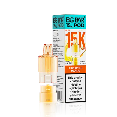 Big Bar 15 Pro Prefilled Pods PINEAPPLE MANGO 15K