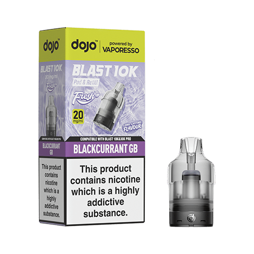 Dojo Blast 10k Fresh Prefilled 20mg Pods (Wholesale 5pack)